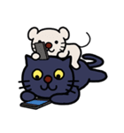 Lovely blue cat（個別スタンプ：30）