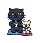 Lovely blue cat（個別スタンプ：31）