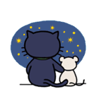 Lovely blue cat（個別スタンプ：37）