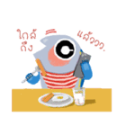 Platoo(M) ＆ Pluta(W) Mackerel Lover（個別スタンプ：27）