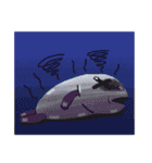 Platoo(M) ＆ Pluta(W) Mackerel Lover（個別スタンプ：38）
