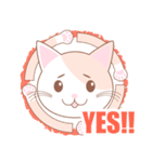 【猫】可愛い2匹のネコスタンプ（個別スタンプ：1）