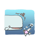 Humpback whale small microphone（個別スタンプ：4）