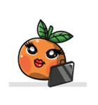 Cute Oranges emoji - all best for you（個別スタンプ：11）
