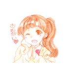 少女漫画印（個別スタンプ：7）