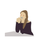 Woman needs no words（個別スタンプ：8）