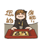 Counter service staff 01（個別スタンプ：27）
