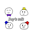 4人の男の子と3人の女の子（個別スタンプ：30）
