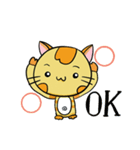 癒やし系 背筋ぴーんな猫 ぴんにゃん（個別スタンプ：2）