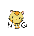 癒やし系 背筋ぴーんな猫 ぴんにゃん（個別スタンプ：3）