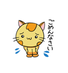 癒やし系 背筋ぴーんな猫 ぴんにゃん（個別スタンプ：4）