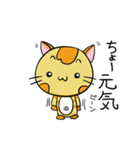 癒やし系 背筋ぴーんな猫 ぴんにゃん（個別スタンプ：23）