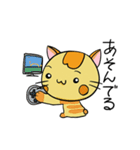 癒やし系 背筋ぴーんな猫 ぴんにゃん（個別スタンプ：37）