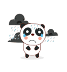 Latte little panda（個別スタンプ：6）