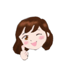 かわいいバスケ女子のスタンプ（個別スタンプ：9）