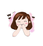 かわいいバスケ女子のスタンプ（個別スタンプ：17）