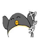 足が黒いペンギンのスタンプ（個別スタンプ：12）