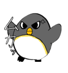 足が黒いペンギンのスタンプ（個別スタンプ：26）