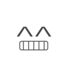 吹き出し＋顔文字（個別スタンプ：1）