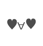 吹き出し＋顔文字（個別スタンプ：7）