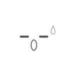 吹き出し＋顔文字（個別スタンプ：10）