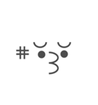 吹き出し＋顔文字（個別スタンプ：15）