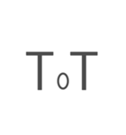 吹き出し＋顔文字（個別スタンプ：20）
