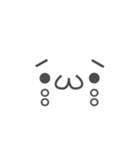 吹き出し＋顔文字（個別スタンプ：21）