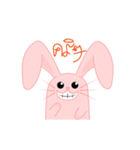Cute Rabbit Pink（個別スタンプ：15）