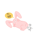 Cute Rabbit Pink（個別スタンプ：19）