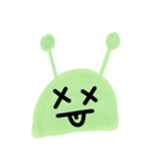 Cute Alien face - funny love text emoji（個別スタンプ：8）