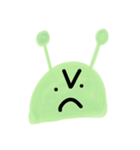 Cute Alien face - funny love text emoji（個別スタンプ：13）