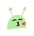 Cute Alien face - funny love text emoji（個別スタンプ：16）