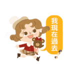 KA Girl＆Bear（個別スタンプ：10）
