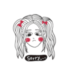 Red Bow Girls (Everyday Talk)（個別スタンプ：10）