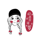 Red Bow Girls (Everyday Talk)（個別スタンプ：18）