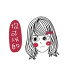 Red Bow Girls (Everyday Talk)（個別スタンプ：20）