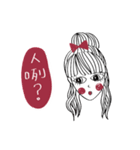Red Bow Girls (Everyday Talk)（個別スタンプ：39）