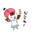 リンゴ帽子のましろちゃん（個別スタンプ：27）