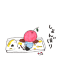 リンゴ帽子のましろちゃん（個別スタンプ：30）
