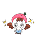 リンゴ帽子のましろちゃん（個別スタンプ：38）