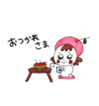 リンゴ帽子のましろちゃん（個別スタンプ：40）