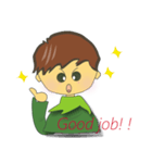 Green Boy's funny life（個別スタンプ：4）