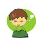 Green Boy's funny life（個別スタンプ：30）