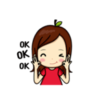 APPLE GIRL'S TALK（個別スタンプ：5）