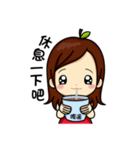 APPLE GIRL'S TALK（個別スタンプ：13）