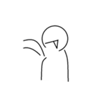 Simple Curves（個別スタンプ：9）