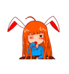Menik cute rabbit girl（個別スタンプ：2）