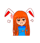 Menik cute rabbit girl（個別スタンプ：4）