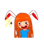Menik cute rabbit girl（個別スタンプ：7）